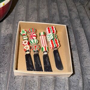 Vintage Old Fashioned Candy Cheese Spreaders Set